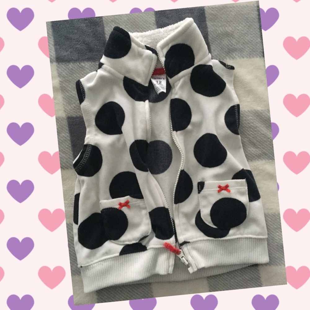 Carter’s vest baby girl 12 mo